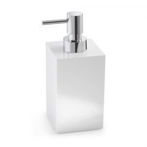Gedy Sofia Gloss White Freestanding Soap Dispenser