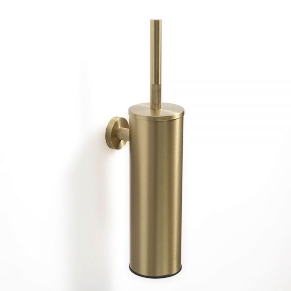 Origins Living Turner Brushed Brass Wall Mounted Toilet Brush Set