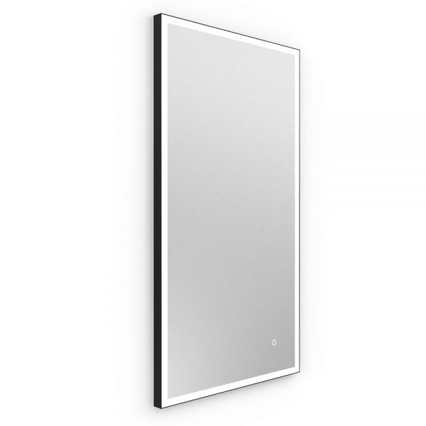 Origins Living Tate Light Black Rectangular Mirror 400 x 800mm