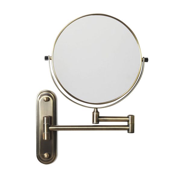 Origins Living Taylor Aged Brass 200 x 200 Magnifying Bathroom Mirror