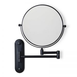 Origins Living Taylor Black 200 x 200 Magnifying Bathroom Mirror
