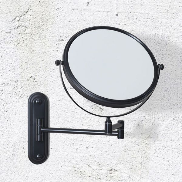 Origins Living Taylor Black 200 x 200 Magnifying Bathroom Mirror BO