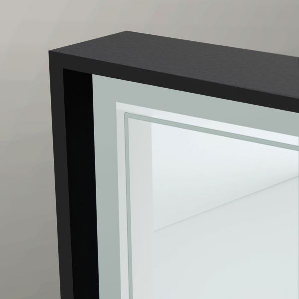 Origins Living Astoria Black 750 x 900 LED Bathroom Mirror #2