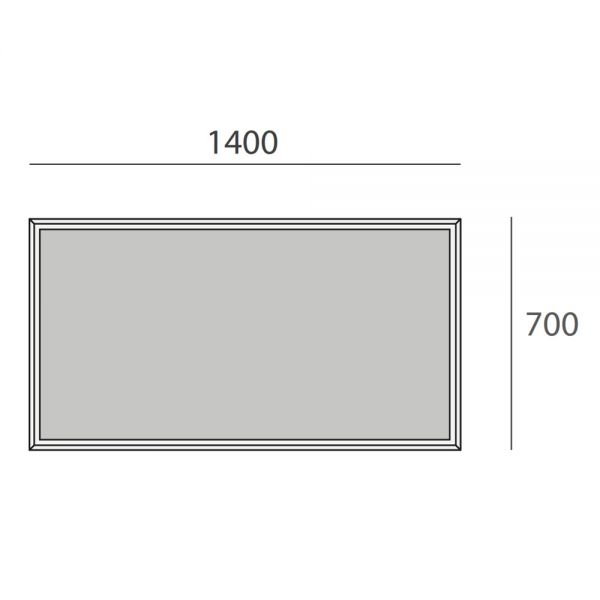 Origins Living Brooklyn Brushed Bronze 1400 x 700 Bathroom Mirror #3