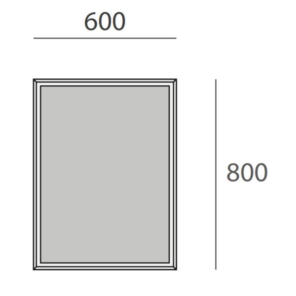 Origins Living Brooklyn Brushed Bronze 600 x 800 Bathroom Mirror #3