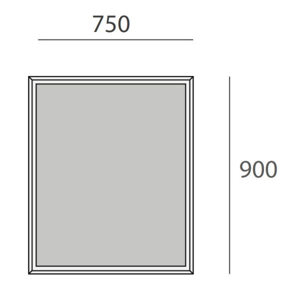 Origins Living Brooklyn Brushed Bronze 750 x 900 Bathroom Mirror #3