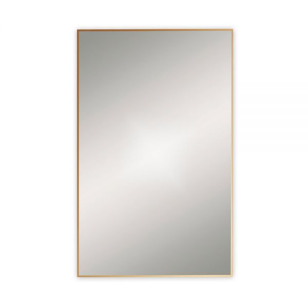Origins Living Docklands 1200 x 700 Brushed Brass Bathroom Mirror