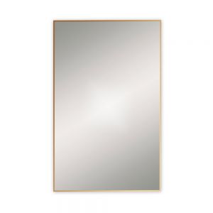 Origins Living Docklands 1200 x 700 Brushed Brass Bathroom Mirror