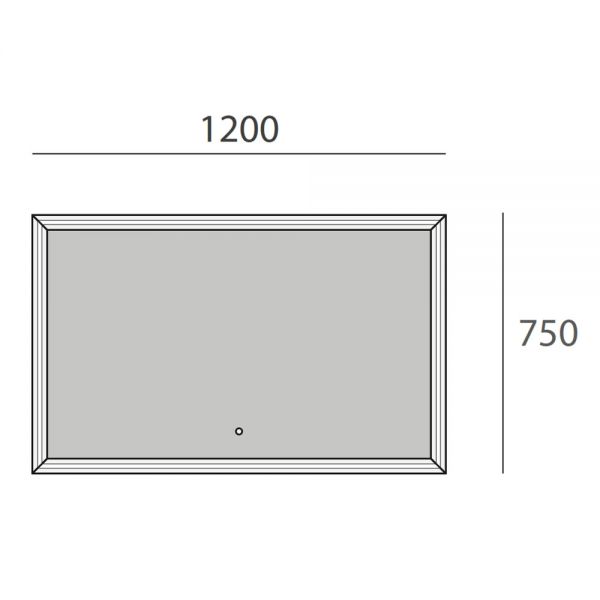Origins Living Lexington Brushed Bronze 1200 x 750 LED Bathroom Mirror #5