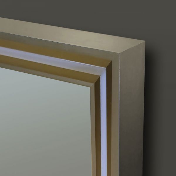 Origins Living Lexington Brushed Bronze 750 x 900 LED Bathroom Mirror #3
