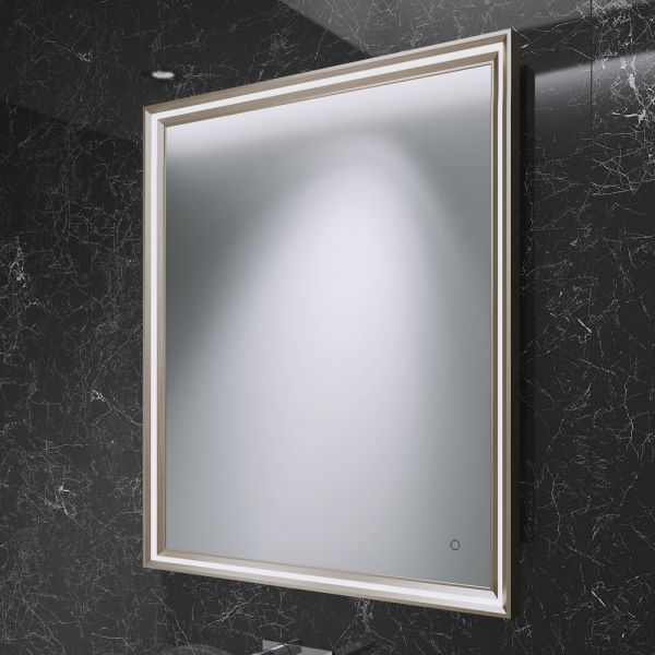 Origins Living Lexington Brushed Bronze 750 x 900 LED Bathroom Mirror #2