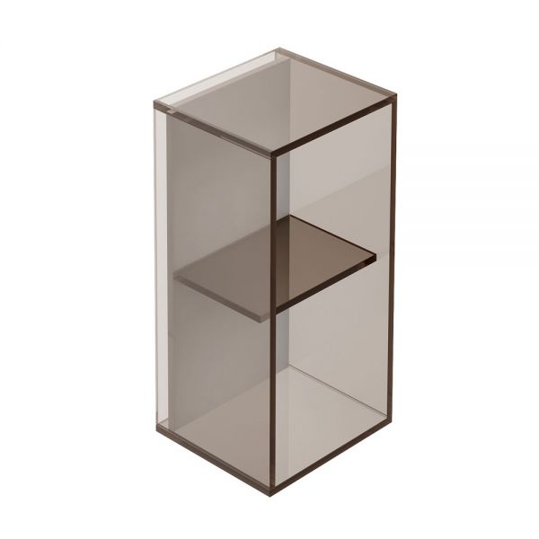 Origins Living Pier Bronze Glass 2 Box Rectangular Shelf