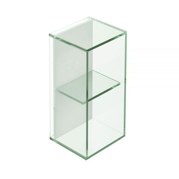 Origins Living Pier Clear Glass 2 Box Rectangular Shelf