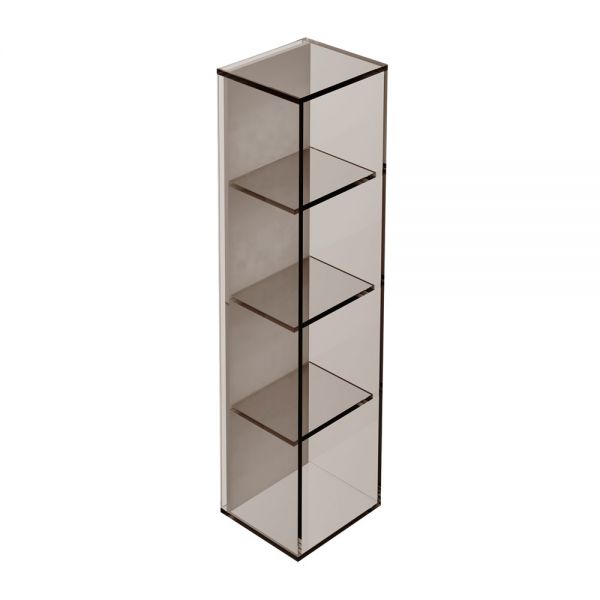 Origins Living Pier Bronze Glass 4 Box Rectangular Shelf