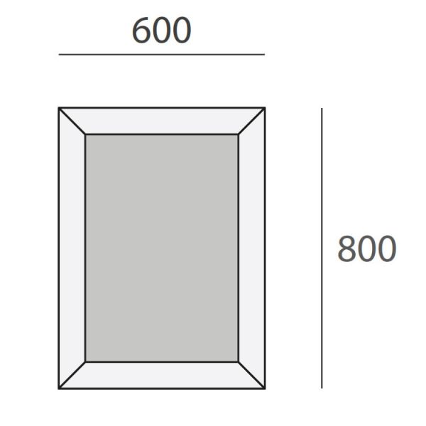 Origins Living Ravenna 600 x 800 Bathroom Mirror #2
