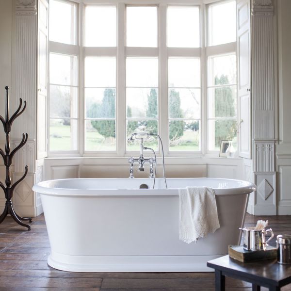Burlington London 1800 x 850 Round Double Ended Freestanding Bath #6