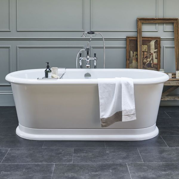 Burlington London 1800 x 850 Round Double Ended Freestanding Bath #3