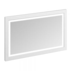 Burlington White Traditional Illuminated LED Bathroom Mirror 1200  x 750mm