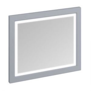 Burlington Grey Traditional Illuminated LED Bathroom Mirror 900  x 750mm