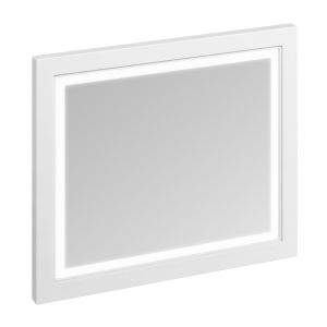 Burlington White Traditional Illuminated LED Bathroom Mirror 900  x 750mm