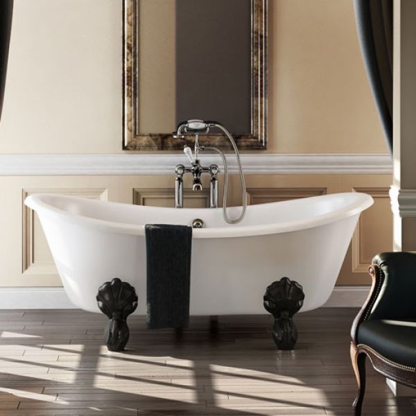 Burlington Bateau 1640 x 700 Doubled Ended Freestanding Bath #3