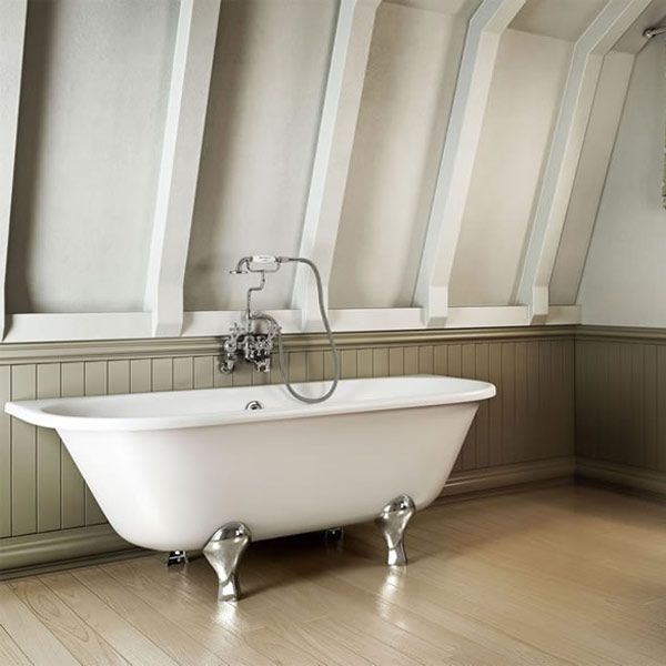 Burlington Avantgarde 1700 x 750 Doubled Ended Back to Wall Bath #3