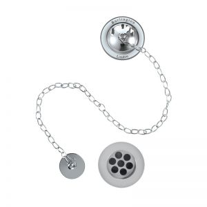 Burlington Bath Overflow with Plug and Chain Waste W3
