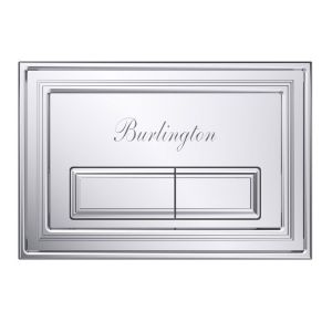 Burlington Traditional Chrome Dual Flush Plate