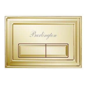 Burlington Traditional Gold Dual Flush Plate