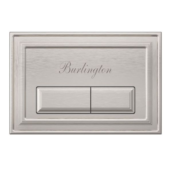Burlington Traditional Brushed Nickel Dual Flush Plate