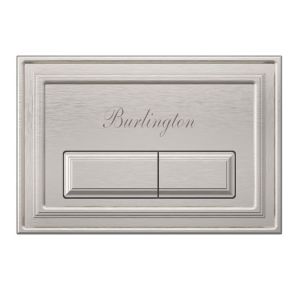 Burlington Traditional Brushed Nickel Dual Flush Plate