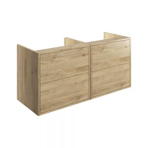 Moods Princetown 1200 Havana Oak Wall Hung Vanity Unit