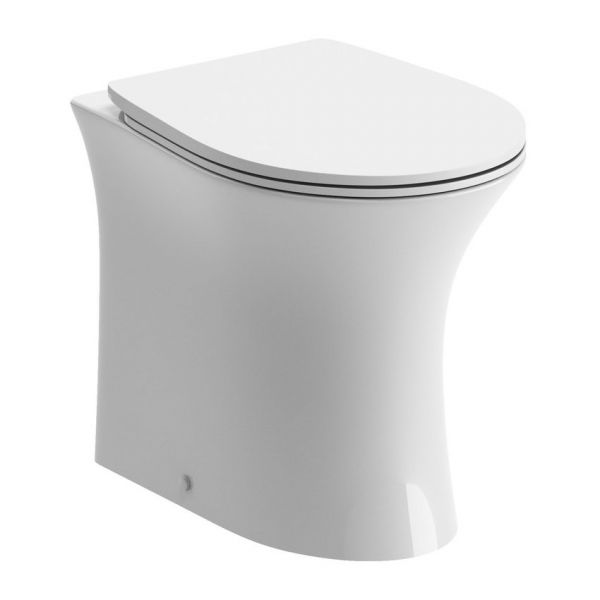 Moods Alessa Rimless Back To Wall Toilet and Soft Close Seat