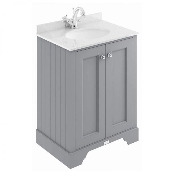 Bayswater Plummett Grey 600mm Basin Cabinet BAYF101