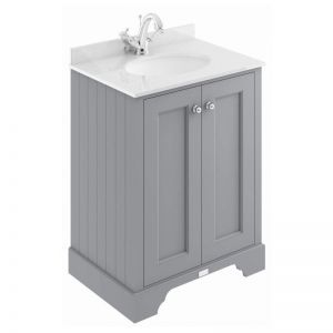 Bayswater Plummett Grey 600mm Basin Cabinet BAYF101