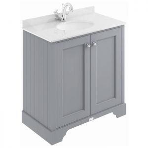Bayswater Plummett Grey 800mm Basin Cabinet BAYF104