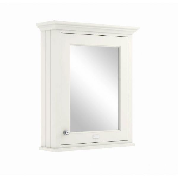 Bayswater Pointing White 600mm Wall Hung Mirrored Cabinet