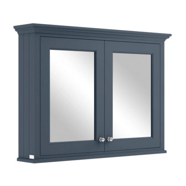 Bayswater Stiffkey Blue 1050mm Wall Hung Mirrored Cabinet