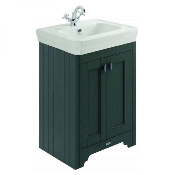 Bayswater Victrion 640mm Dark Lead Double Door Vanity Unit and Basin