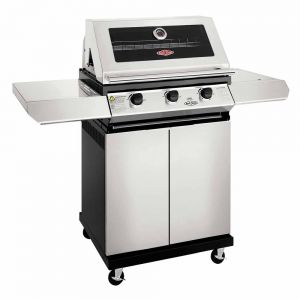 BeefEater 1200S 3 Burner Gas BBQ with Side Burner and Trolley