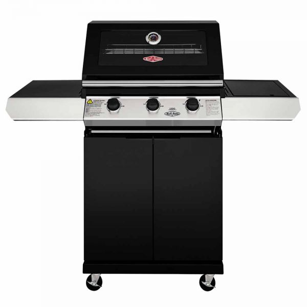 BeefEater 1200E 3 Burner Gas BBQ with Side Burner and Trolley #2