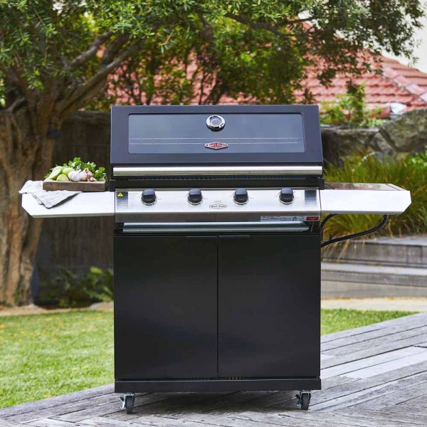 BeefEater 1200E 4 Burner Gas BBQ with Side Burner and Trolley #6