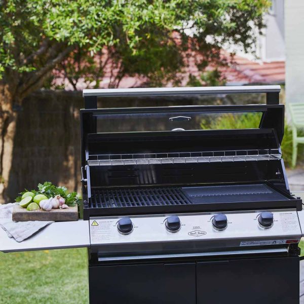 BeefEater 1200E 4 Burner Gas BBQ with Side Burner and Trolley #8