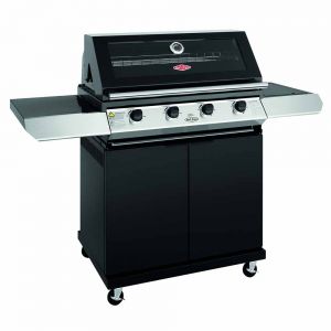 BeefEater 1200E 4 Burner Gas BBQ with Side Burner and Trolley