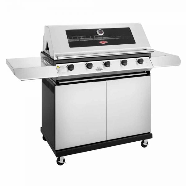 BeefEater 1200S 5 Burner Gas BBQ with Side Burner and Trolley