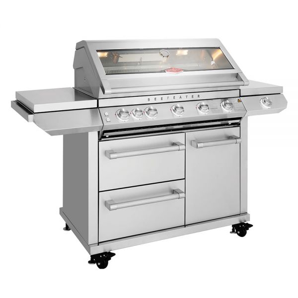 BeefEater 7000 Series 5 Burner Gas BBQ with Side Burner and Trolley #2