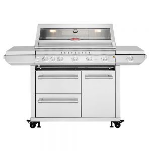BeefEater 7000 Series 5 Burner Gas BBQ with Side Burner and Trolley
