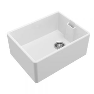 Reginox Belfast II Undermount Single Bowl Ceramic Kitchen Sink 455 x 595mm