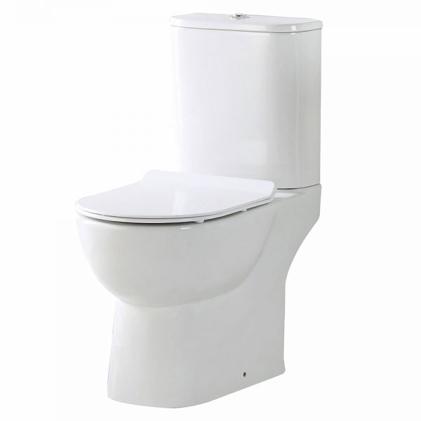 Apex Belini Rimless Open Back Close Coupled Toilet