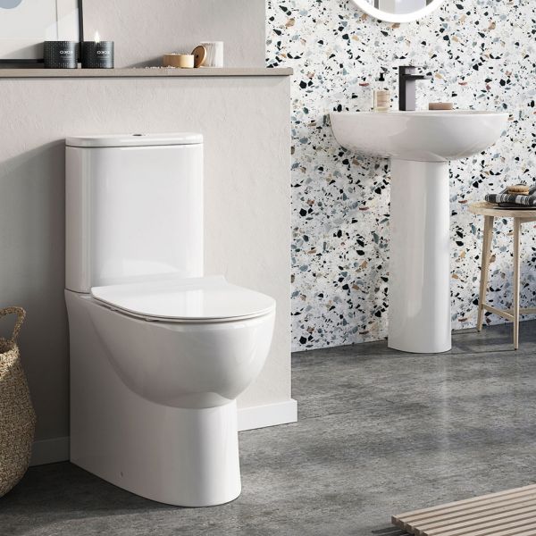 Apex Belini Rimless Closed Back Close Coupled Toilet #3